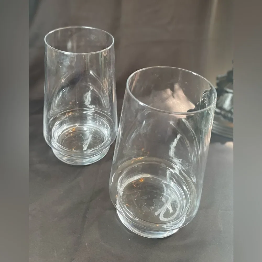 🔥❤️🔥 10” Simple Clear Glass Flared Cylindrical Flower Bouquet Vase EPC 2 Avail